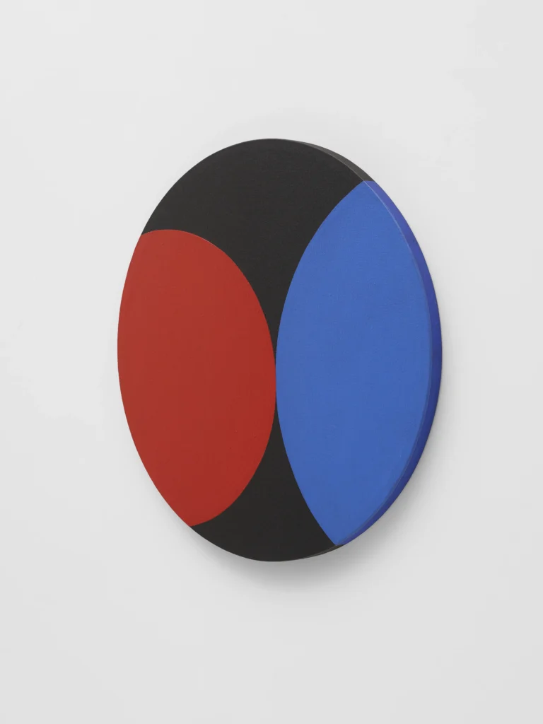 Leon Polk Smith?Blue Red Spheres, 1955?Paint on canvas?60.3 x 60.3 x 2.5 cm?23 3/4 x 23 3/4 x 1 in