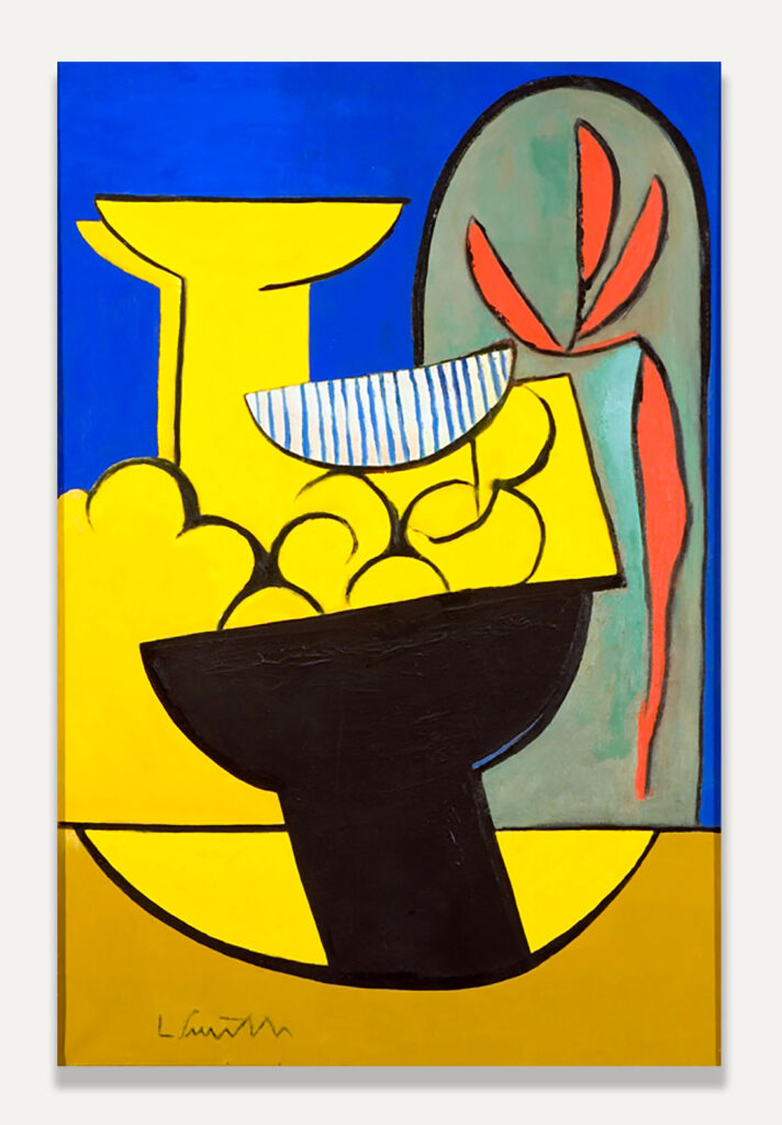 Black Fruit Bowl, 1940. Paint on canvas. Framed: 28 1/2 x 42 1/2 in.