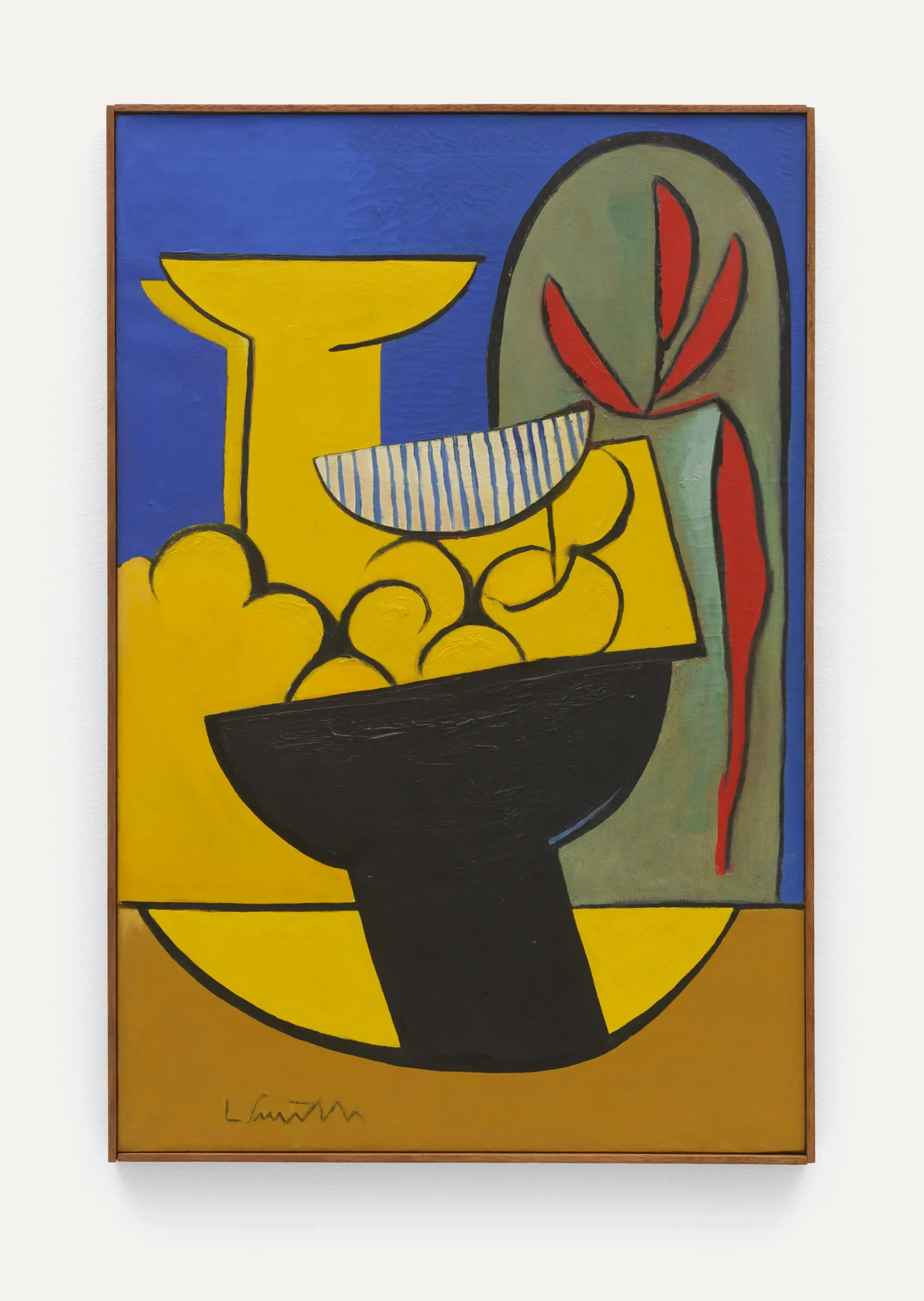 Black Fruit Bowl, 1940. Paint on canvas Framed: 28 1/2 x 42 1/2 in.