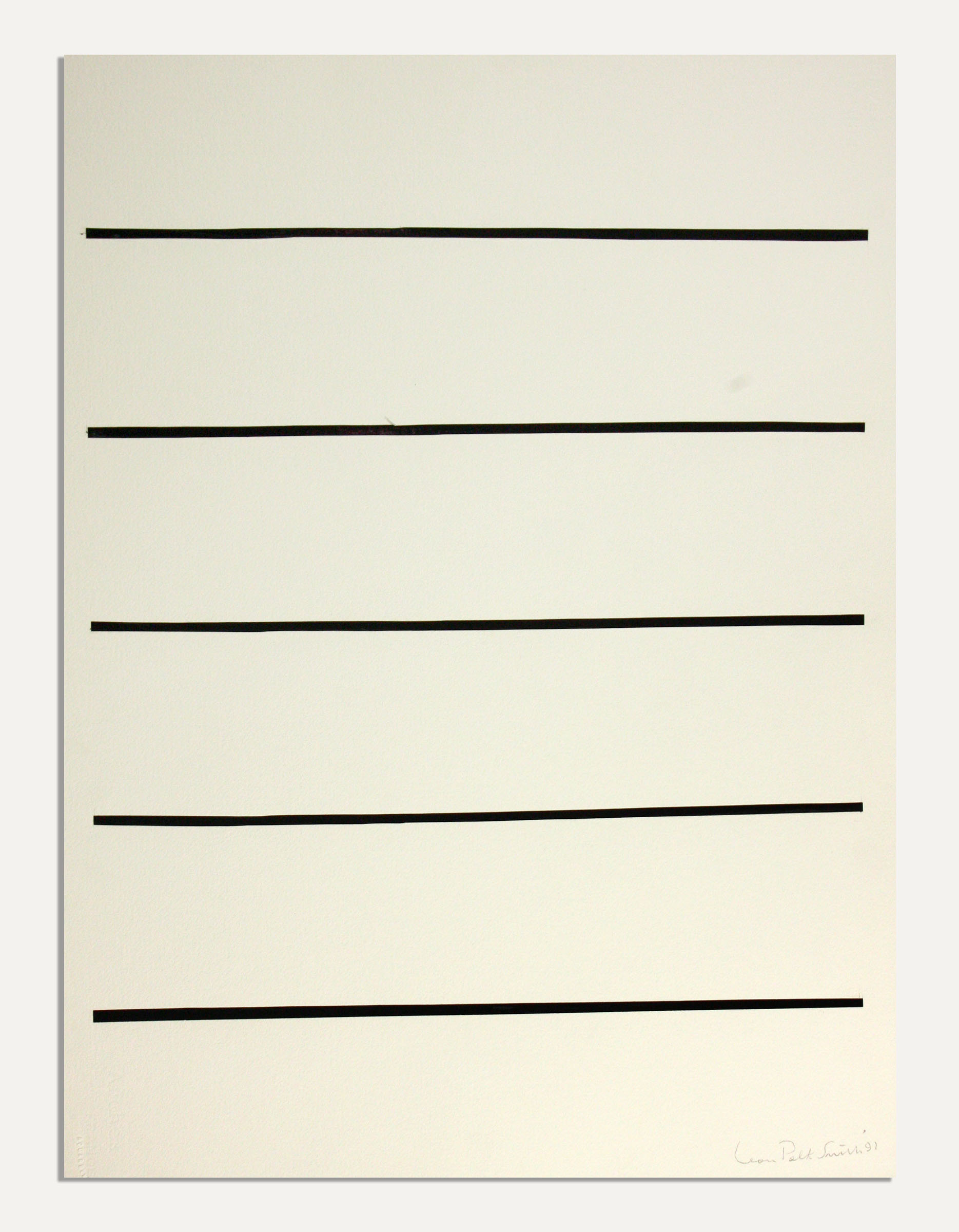 untitled, 1991. Artist tape on paper Sheet Size: 29 7/8 x 22 1/4 in.
