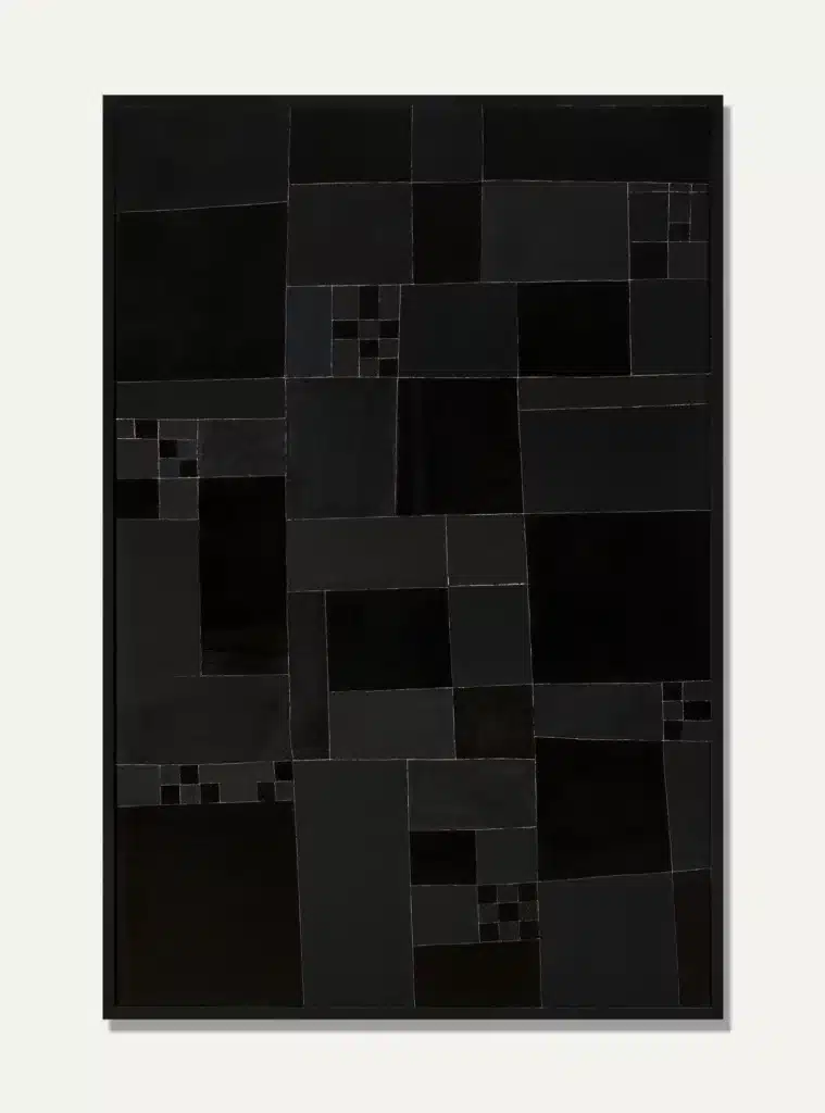 Black-Black, 1950. Paint on canvas. Framed: 51 1/2 x 34 1/2 in.