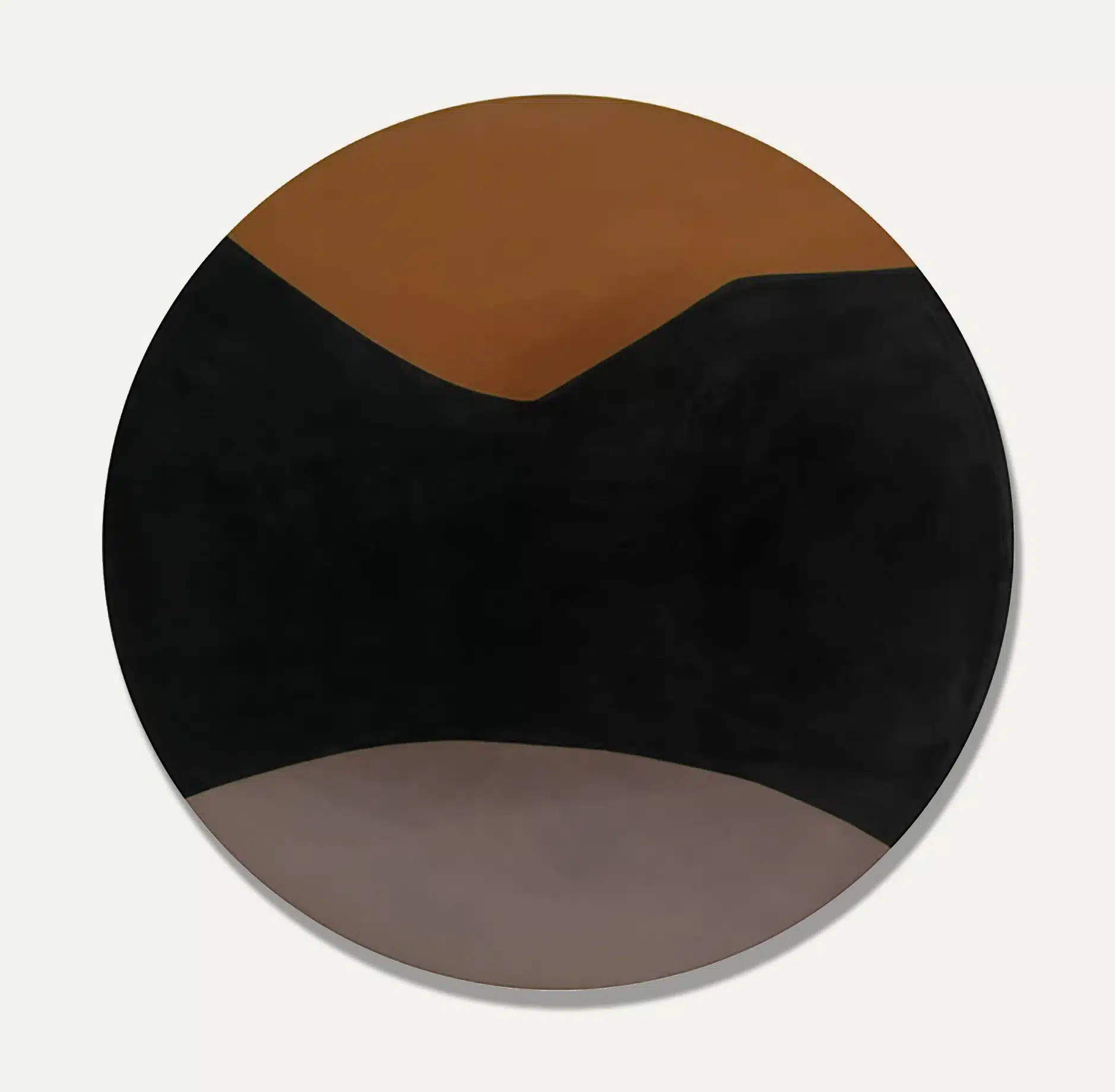 Stretch of Black No. 5, 1954. Paint on canvas, Tondo: dia: 40 in.