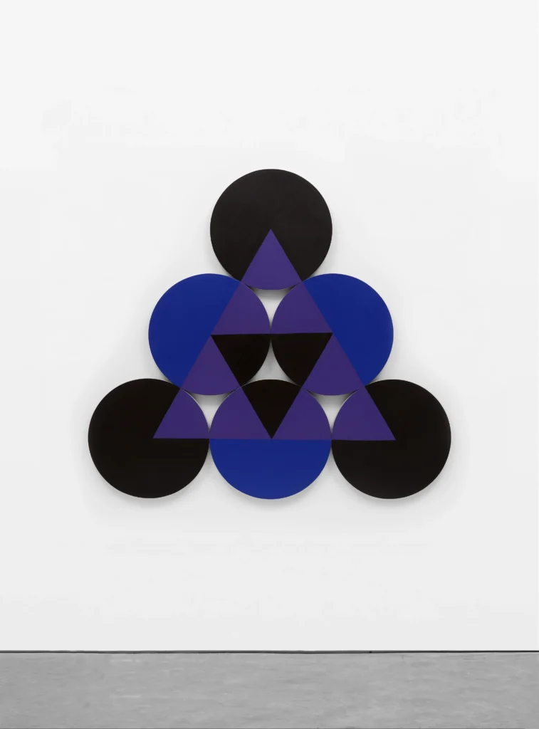 Constellation Blue-Black-Purple - Six Circles, 1968 by Leon Polk Smith gallery setting